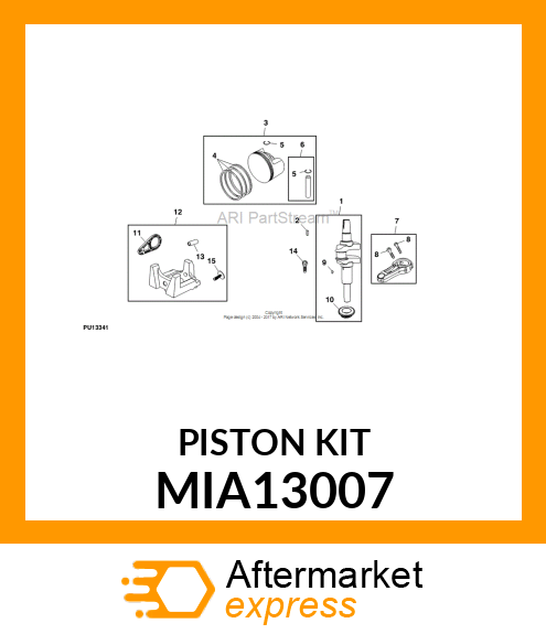 PISTON KIT MIA13007