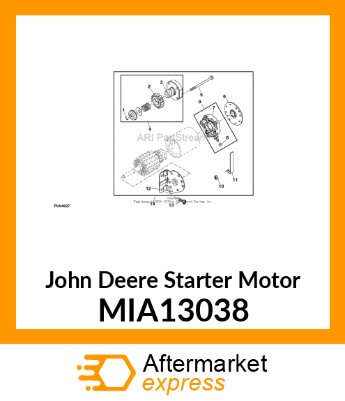 STARTER MOTOR MIA13038