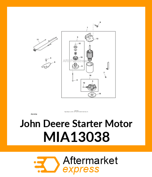 STARTER MOTOR MIA13038