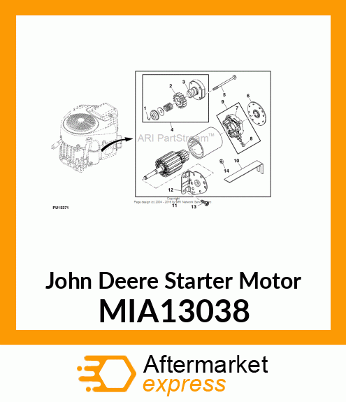 STARTER MOTOR MIA13038