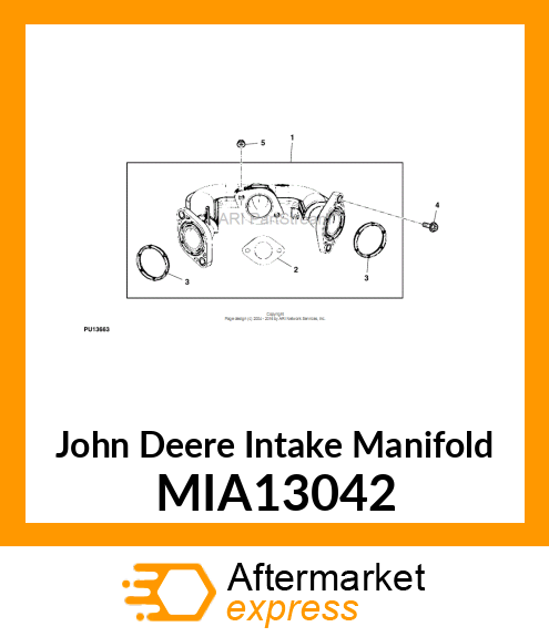 INTAKE MANIFOLD MIA13042