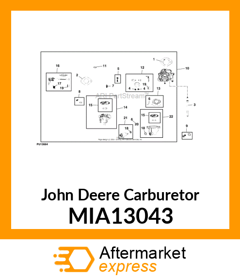 CARBURETOR MIA13043