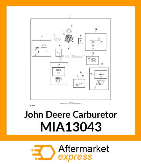 CARBURETOR MIA13043