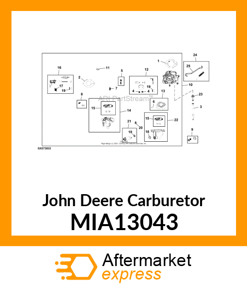 CARBURETOR MIA13043