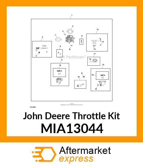 THROTTLE KIT, KIT MIA13044