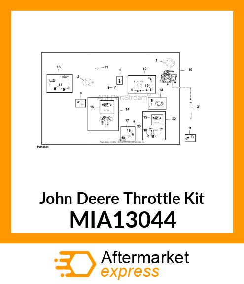 THROTTLE KIT, KIT MIA13044