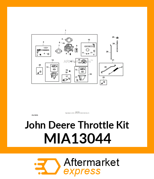 THROTTLE KIT, KIT MIA13044