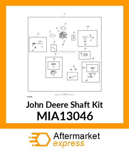 SHAFT KIT, KIT MIA13046