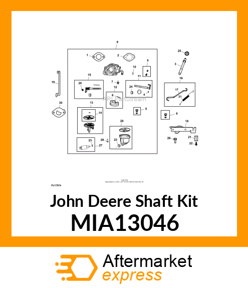 SHAFT KIT, KIT MIA13046