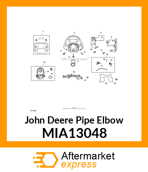 PIPE ELBOW, ELBOW MIA13048