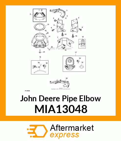 PIPE ELBOW, ELBOW MIA13048