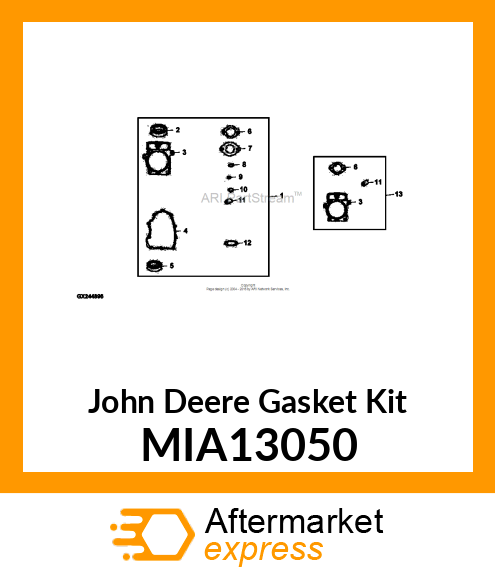 GASKET KIT, GASKET SET MIA13050