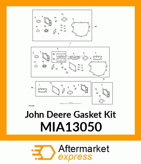 GASKET KIT, GASKET SET MIA13050