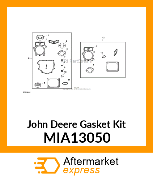 GASKET KIT, GASKET SET MIA13050