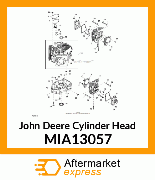 HEAD COMP, CYLINER MIA13057