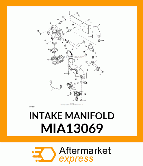 INTAKE MANIFOLD MIA13069