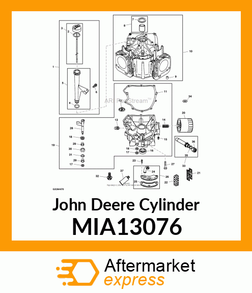 CYLINDER, CYLINDER ASSEMBLY MIA13076