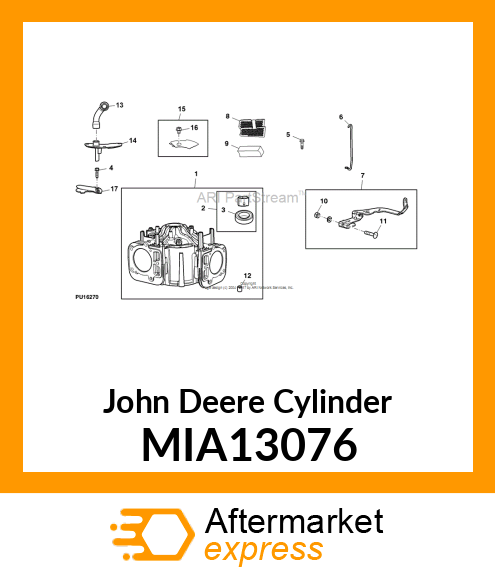 CYLINDER, CYLINDER ASSEMBLY MIA13076