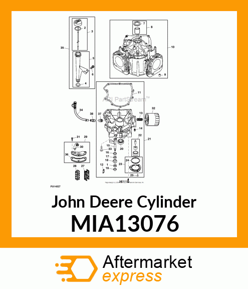 CYLINDER, CYLINDER ASSEMBLY MIA13076