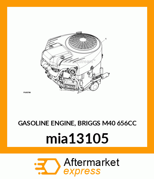 GASOLINE ENGINE, BRIGGS M40 656CC mia13105