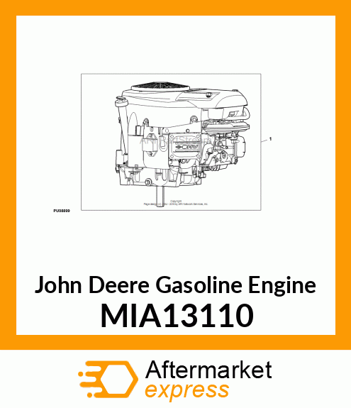 GASOLINE ENGINE, BRIGGS M44 724CC MIA13110