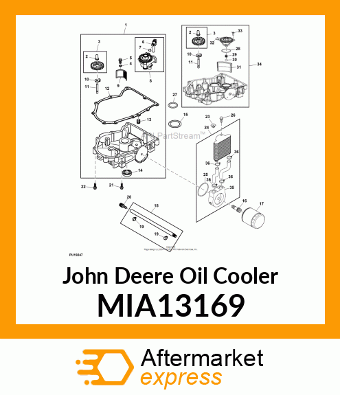 OIL COOLER MIA13169