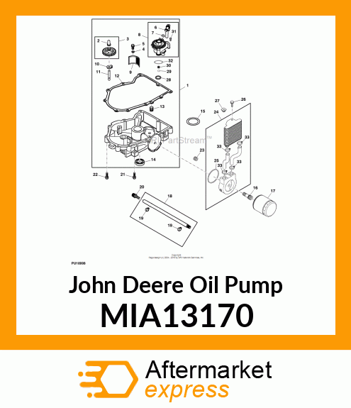 PUMP, OIL ASSEMBLY MIA13170