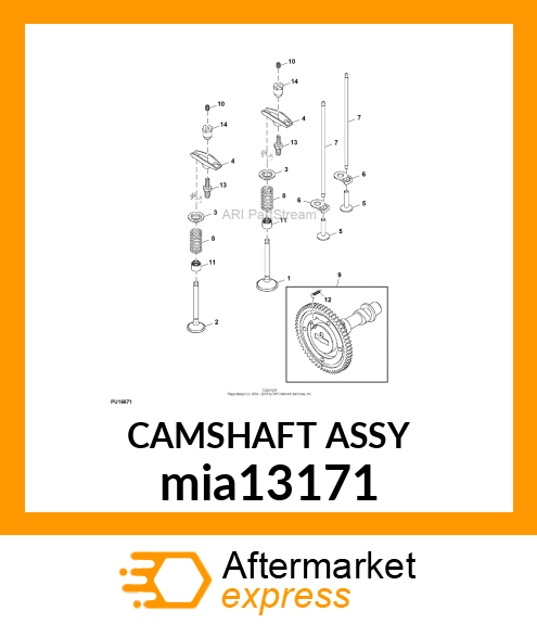 CAMSHAFT ASSY mia13171