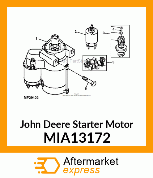 STARTER MOTOR, STARTER MIA13172