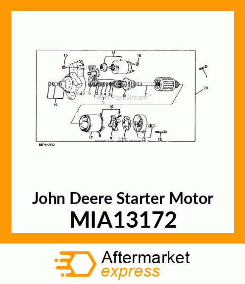 STARTER MOTOR, STARTER MIA13172