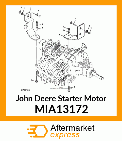 STARTER MOTOR, STARTER MIA13172