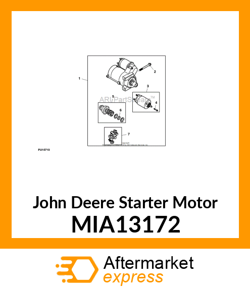 STARTER MOTOR, STARTER MIA13172