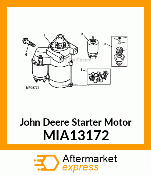 STARTER MOTOR, STARTER MIA13172