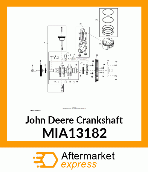 CRANKSHAFT ASSY MIA13182