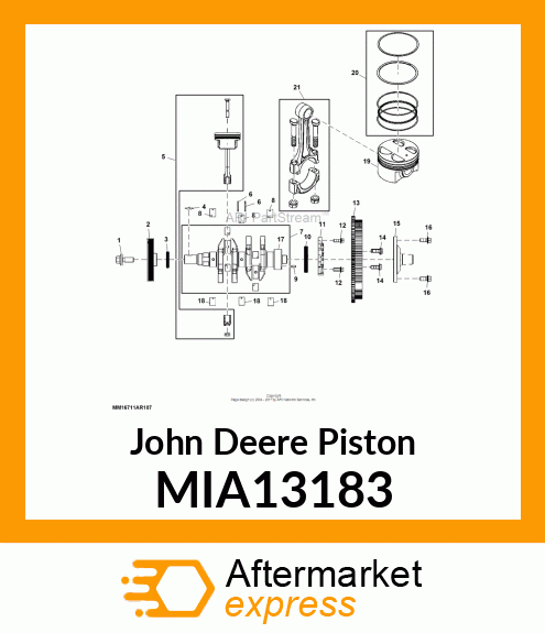 PISTON AND CON ROD ASSEMBLY MIA13183