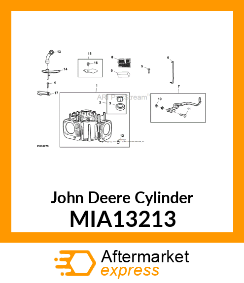 CYLINDER, CYLINDER ASSEMBLY MIA13213