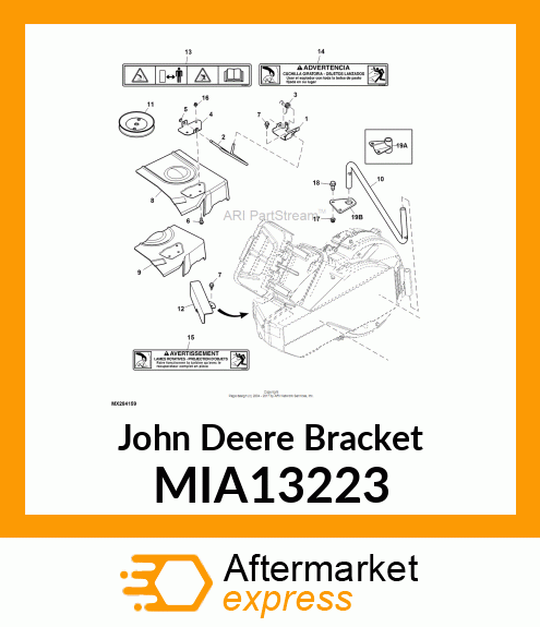 BRACKET, BRACKET ASY, POWERFLOW ACC MIA13223