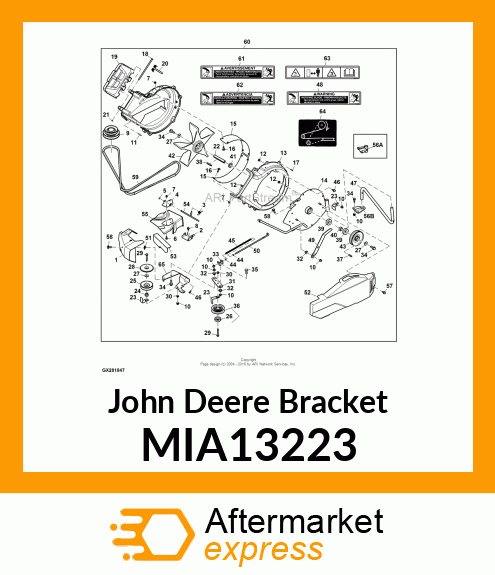 BRACKET, BRACKET ASY, POWERFLOW ACC MIA13223