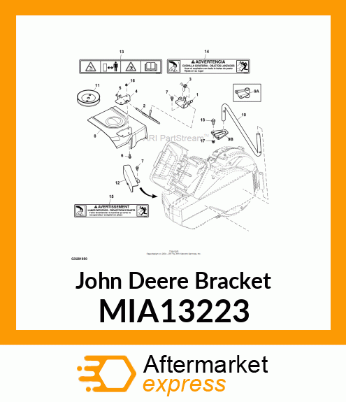 BRACKET, BRACKET ASY, POWERFLOW ACC MIA13223