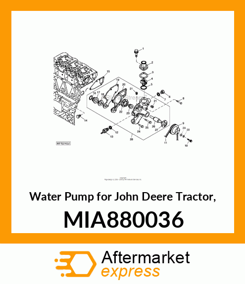 PUMP ASSY, COOLANT MIA880036