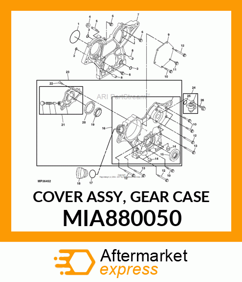 COVER ASSY, GEAR CASE MIA880050