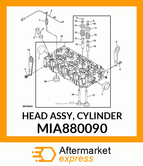 HEAD ASSY, CYLINDER MIA880090