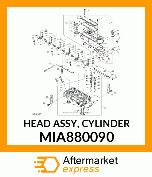 HEAD ASSY, CYLINDER MIA880090