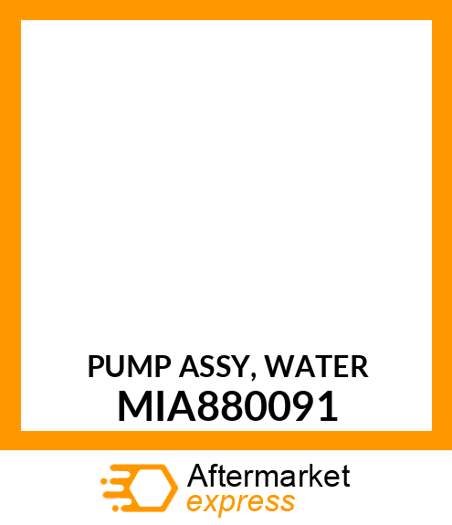 PUMP ASSY, WATER MIA880091