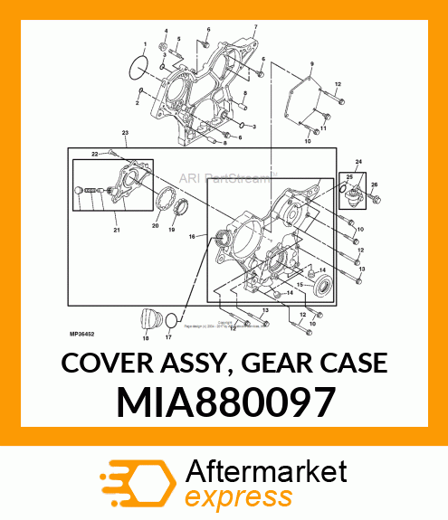 COVER ASSY, GEAR CASE MIA880097