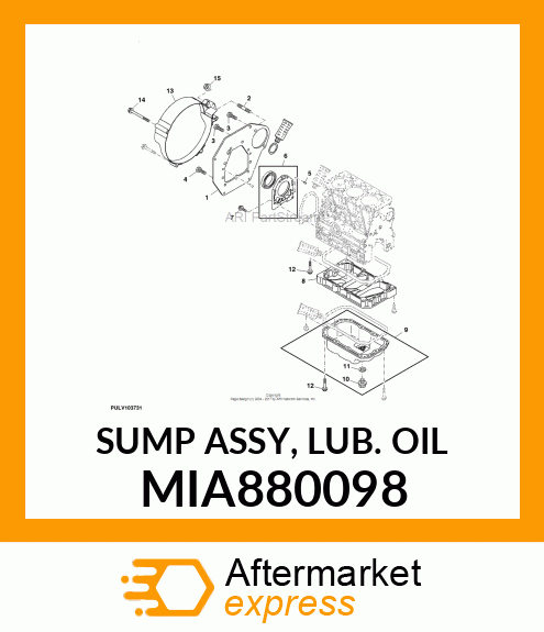 SUMP ASSY, LUB. OIL MIA880098