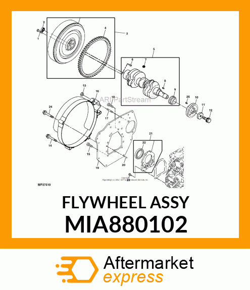 FLYWHEEL ASSY MIA880102