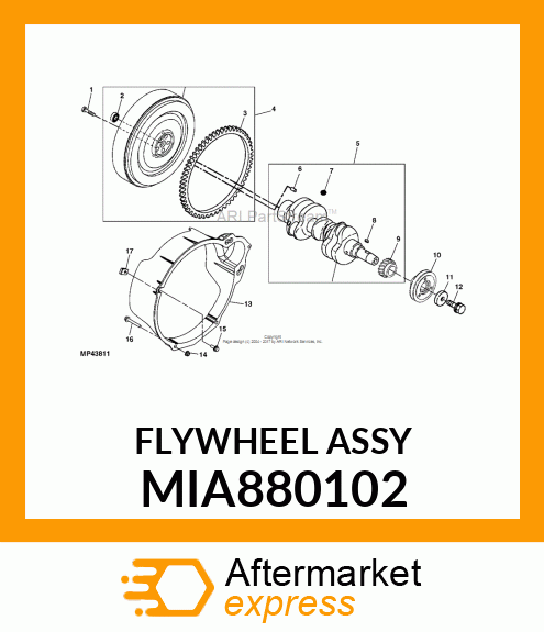 FLYWHEEL ASSY MIA880102