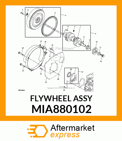 FLYWHEEL ASSY MIA880102