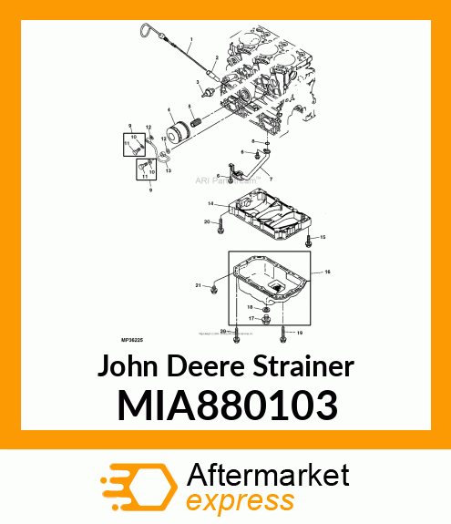 STRAINER ASSY, OIL MIA880103